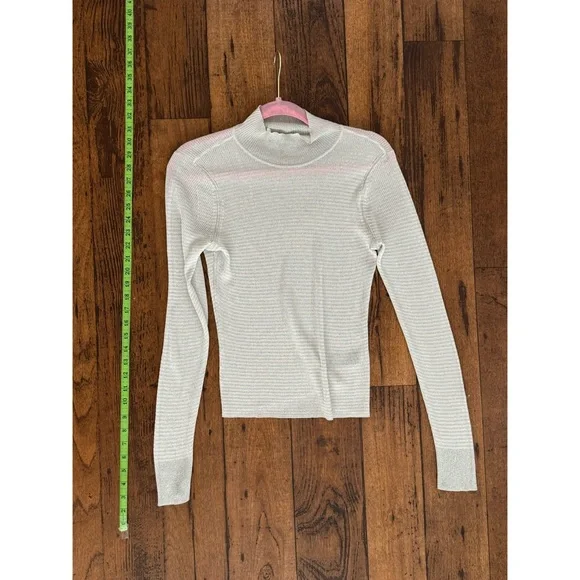 Sheer Metallic Long Sleeve Shirt - Picture 3 of 5